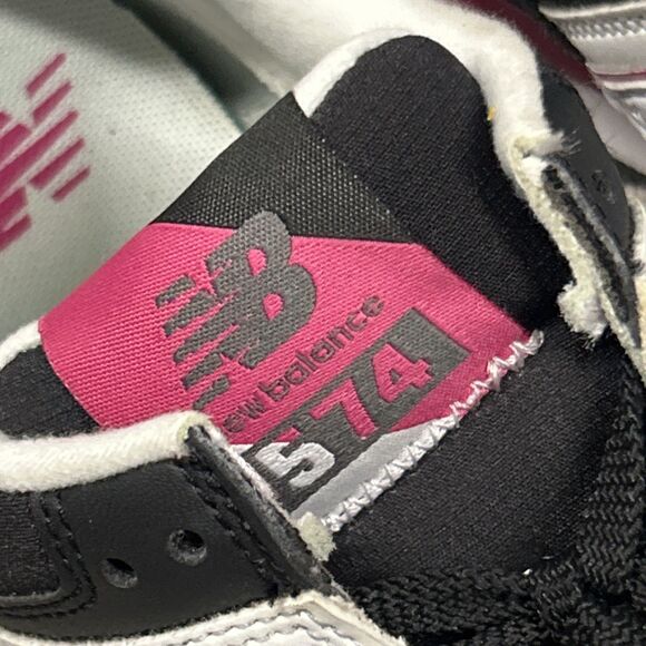 New Balance 574 Shoes Womens 6.5 Black Pink Suede ENCAP WL574NJA Sneakers - Picture 4 of 11